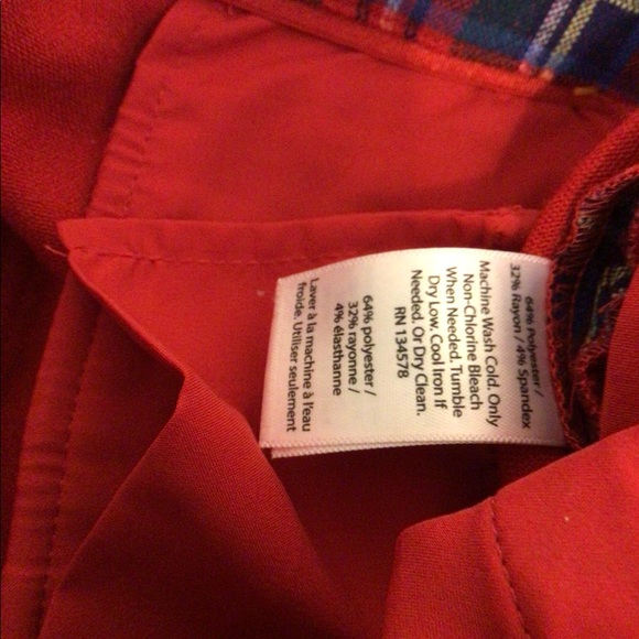 - Vineyard vines plaid pants Sz 0 # PLAID #HOLIDAY #ACADEMIA - Picture 4 of 7